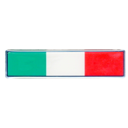 ADESIVO FLEX RETTANGOLARE ITA TRICOLORE 100 X 20 mm ( 138)