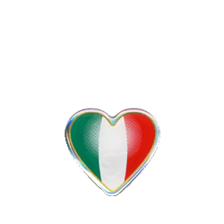 ADESIVO FLEX ITA TRICOLORE CUORE 40 X 30 mm (497)