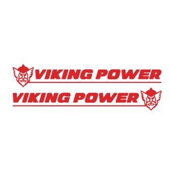 ADESIVO VIKING POWER 51x8 cm ROSSO