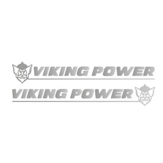 ADESIVO VIKING POWER 51x8 cm ARGENTO