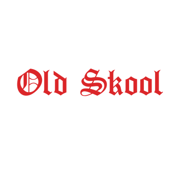 ADESIVO OLD SKOOL 35x6,5 cm ROSSO