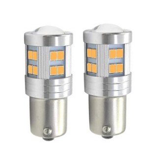 LED - LAMPADINA - BA15S - HYPER BEAM - 12-24V - CANBUS - BIANCA