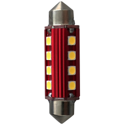 LAMPADINA - LED - SILURO 36MM - RED PASSION - 12V - CANBUS - BIANCA