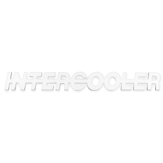 INTERCOOLER SOLO PLEXIGLAS BIANCO 49X6