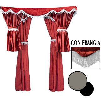 TENDA - SET COMPLETO - CLEOPATRA - GRIGIA - FRANGIA - NERA