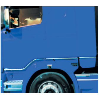 TUBI SOTTO PORTA SCANIA CON SPOILER -SC115-2