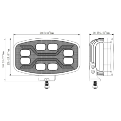 FARO DI PROFONDITA' - LED 12/24V - SPIDER - L3436