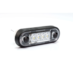 FANALINO BASE TUBOL./PIANA C/GOMMA - 4 LED - ROSSO ( FT073 C)