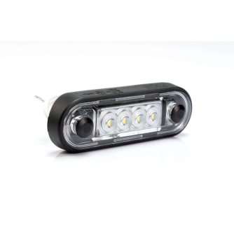 FANALINO BASE TUBOL./PIANA C/ GOMMA - 4 LED - BIANCO ( FT073 B)