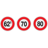 'ADESIVO LIMITE VELOCITA'' 62,5 KM/H'