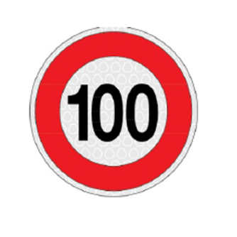 'ADESIVO LIMITE VELOCITA'' 100 KM/H'