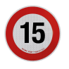 'ADESIVO LIMITE VELOCITA'' 15 KM/H'