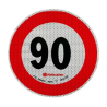 'ADESIVO LIMITE VELOCITA'' 90 KM/H'