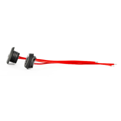 FANALINO A BOTTONE ROSSO - DARK SIDE - FT074C DARK