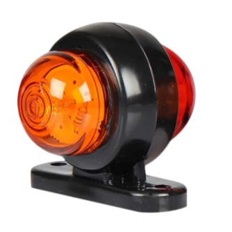 FANALINO CORNETTO A LED - 12-24V - ARANCIO-ROSSO