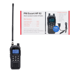 PNI  - CB RICETRASMETTITORE – ESCORT HP92 – PORTATILE – CON CAVO ALIMENTAZIONE 12/24V