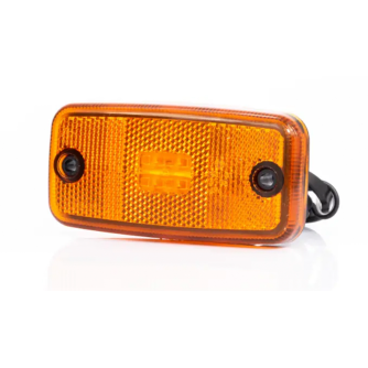 FANALINO A LED - LATERALE CATADIOTTRO 4 LED - ARANCIO 12/24V