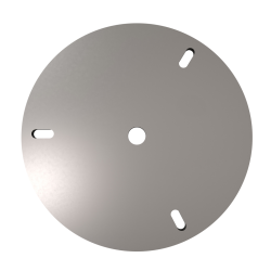 PORTA LAMPEGGIANTE - ACCIAIO INOX - SUPER MIRROR  - TONDO