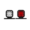 FANALINO CORNETTO A LED - MIGNON - QUADRATO - 12-24V - BIANCO-ROSSO