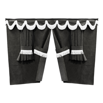 TENDA - LUXURY - SET COMPLETO - SILVERSTONE - NERO- FRANGIA - BIANCO