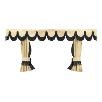 TENDA - LUXURY - SOLO GIROVETRI - SILVERSTONE - SABBIA - FRANGIA - NERO