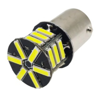 LAMPADINA - LED - SLIM - BA15S - 300 LUMEN - 24V - BLU
