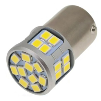 LAMPADINA - LED - BIVOLTAGE - BA15S - 700 LUMEN - 12/24V - BIANCA
