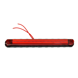 FANALINO - BARRA A LED - ROSSO - 12/24V - PER RETROSPOILER IN ALLUMINIO ( 90131 90132)