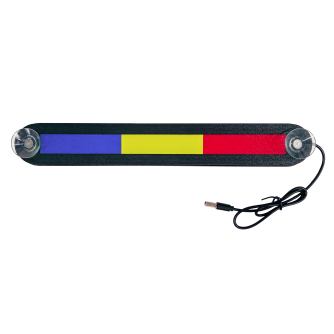 BANDIERA ROMANIA - 3D PRINTED - ATTACCO USB 30 X 4,5 CM