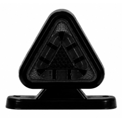 'FANALINO CORNETTO A LED - MIGNON - TRIANGOLARE - FUME'' - 12-24V - BIANCO-ROSSO'
