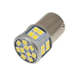 LAMPADINA - LED - BIVOLTAGE - BA15S - 500 LUMEN - 12/24V - BIANCA