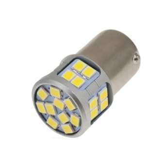 LAMPADINA - LED - BIVOLTAGE - BA15S - 500 LUMEN - 12/24V - BIANCA