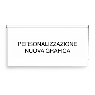 REALIZZAZIONE GRAFICA COMPLETAMENTE NUOVA PER TENDA A RULLO