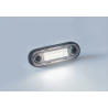 FANALINO BASE TUBOLARE/PIANA CON GOMMA - 4 LED DOUBLE - BIANCO/ARANCIO