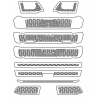 MASCHERINA SCANIA S - MODELLO V8 - CON FENDINEBBIA - 1MM