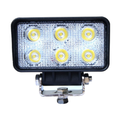 FARO LAVORO - RETTANGOLARE - 6 LED - 1100LM - 18W