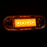 FANALINO INCASSO TUBOLARE C/ GOMMA - 2 LED - ARANCIO