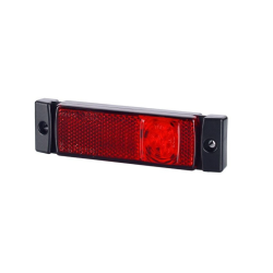 FANALINO A LED - CON CATADIOTTRO 3 LED - ROSSO 12/24V