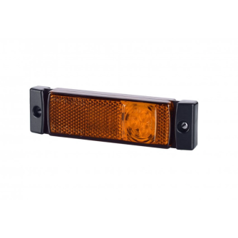 FANALINO A LED - CON CATADIOTTRO 3 LED - ARANCIO 12/24V