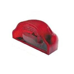 PLASTICA FANALE LUCE TARGA ROSSO