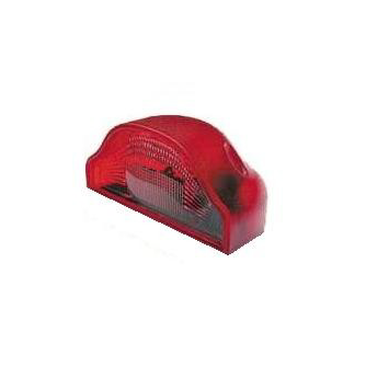 PLASTICA FANALE LUCE TARGA ROSSO