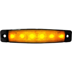 FANALINO A 6 LED ULTRAPIATTO ARANCIO