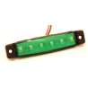 FANALINO A 6 LED ULTRAPIATTO VERDE