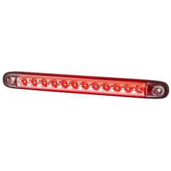 BARRA A LED ROSSA - PLASTICA TRASPARENTE 12/24V (LZD2247)