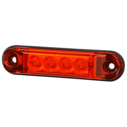 FANALINO A LED - SLIM 4 LED - ROSSO 12/24V (LD2329)