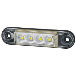 FANALINO A LED - SLIM 4 LED - BIANCO 12/24V (LD2327)