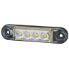 FANALINO A LED - SLIM 4 LED - BIANCO 12/24V (LD2327)