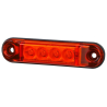 FANALINO A LED - SLIM 4 LED - ROSSO 12/24V (LD2329)